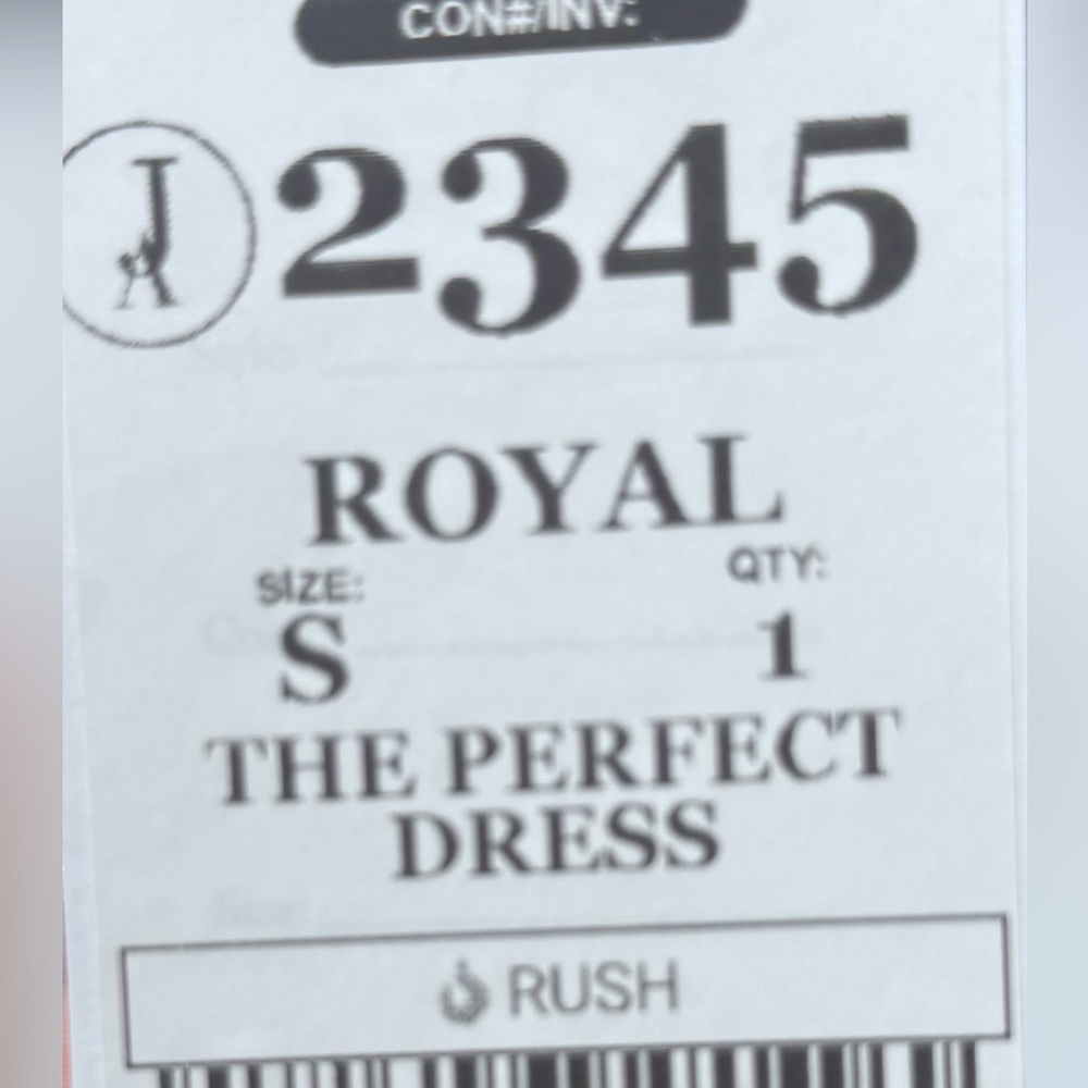 Halter Neck Royal Blue Dress - Picture 4 of 4
